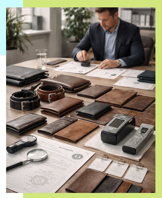 Сертификация кожаных изделий в Перми от 12853 р. | Алешин-Прм