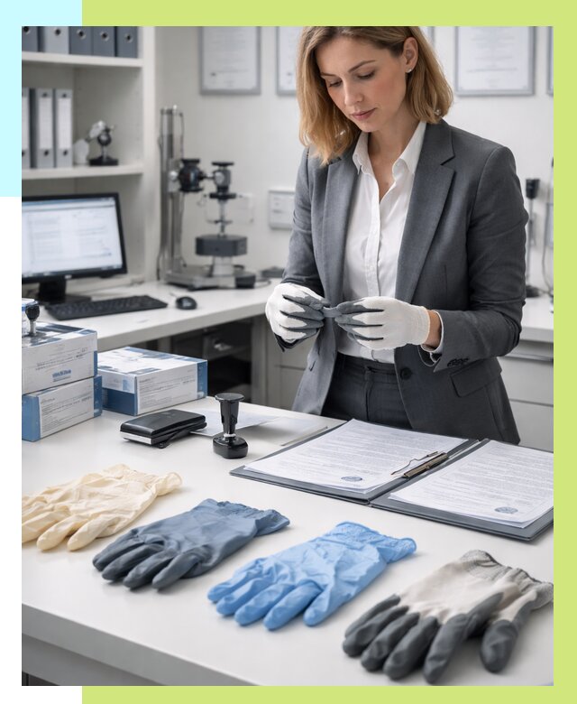 Сертификация перчаток в Перми от 9104 р. | Алешин-Прм