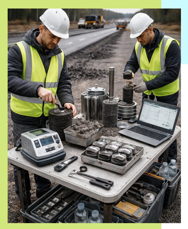 Сертификация асфальта: испытания и подтверждение в Перми