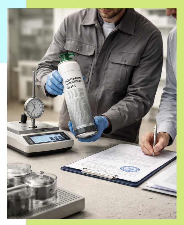 Сертификация монтажной пены в Перми от 16067 р. | Алешин-Прм