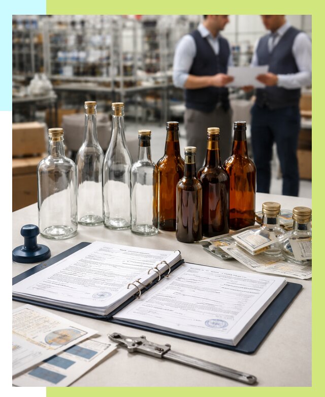 Сертификация стеклянных бутылок в Перми от 26778 р. | Алешин-Прм