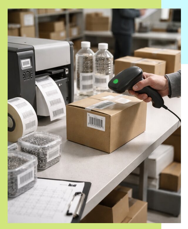 Штрихкодирование продукции и маркировка для продажи в Перми