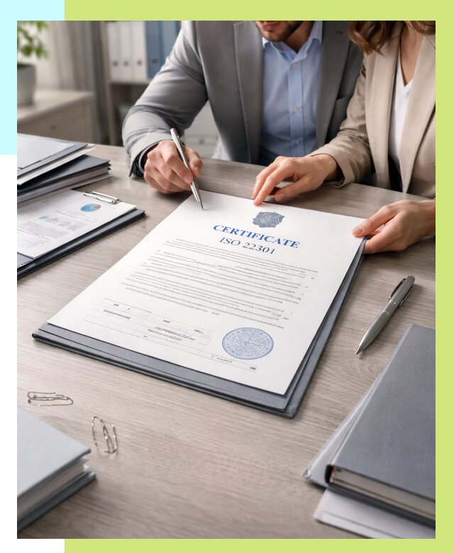 Сертификат ISO 22301 в Перми от 48200 р. | Алешин-Прм срочно